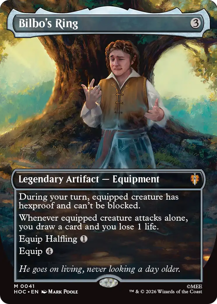 Bilbo's Ring (Borderless) [The Hobbit: Eternal-Legal] Magic: The Gathering