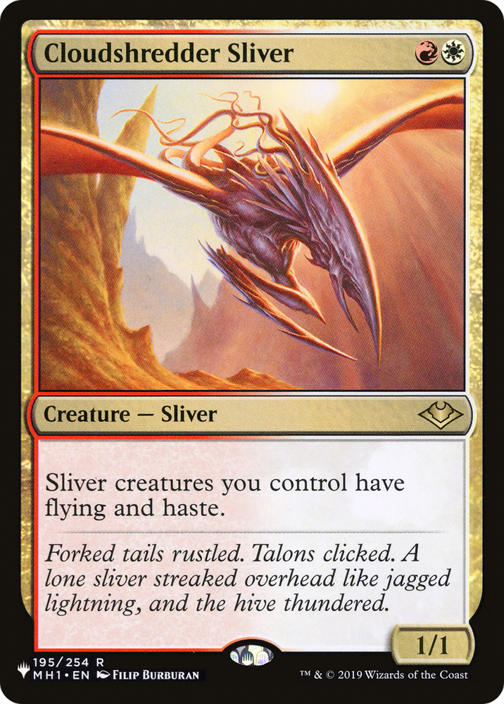 Cloudshredder Sliver (MH1) [The List] Magic: The Gathering