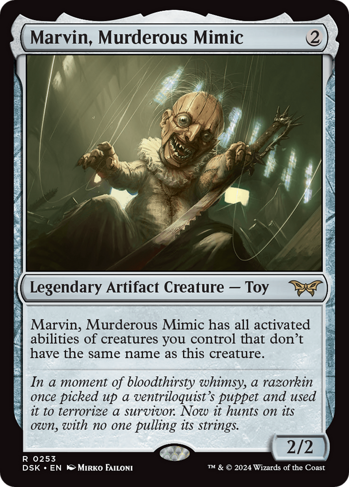 Marvin, Murderous Mimic [Duskmourn: House of Horror] Magic: The Gathering