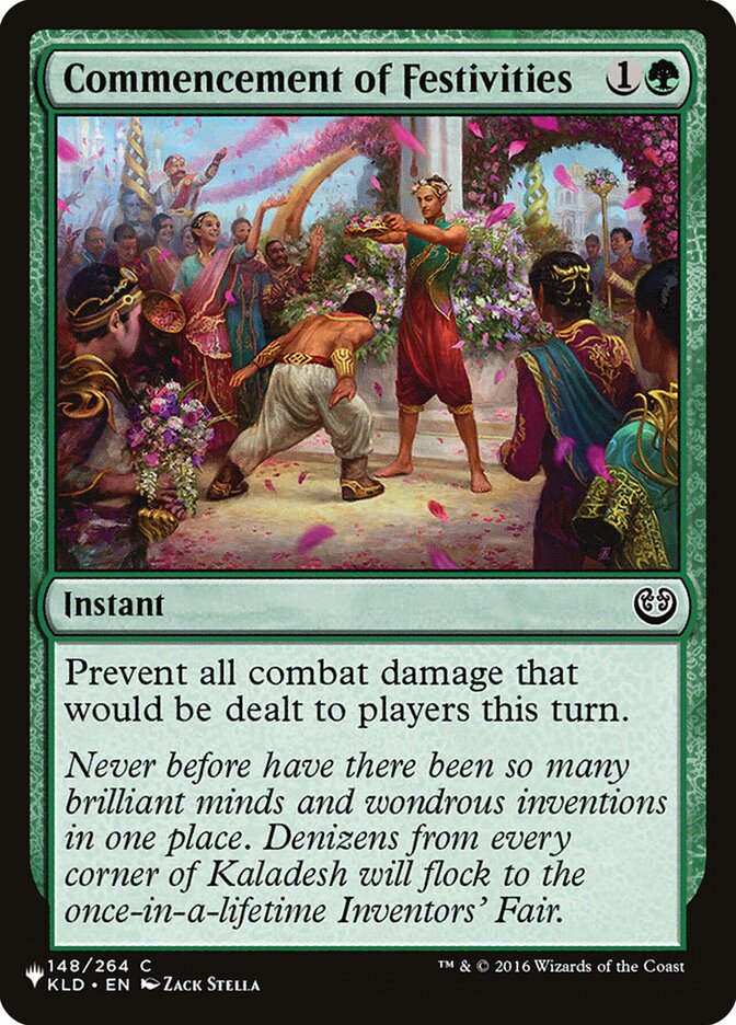 Commencement of Festivities [The List] Magic: The Gathering