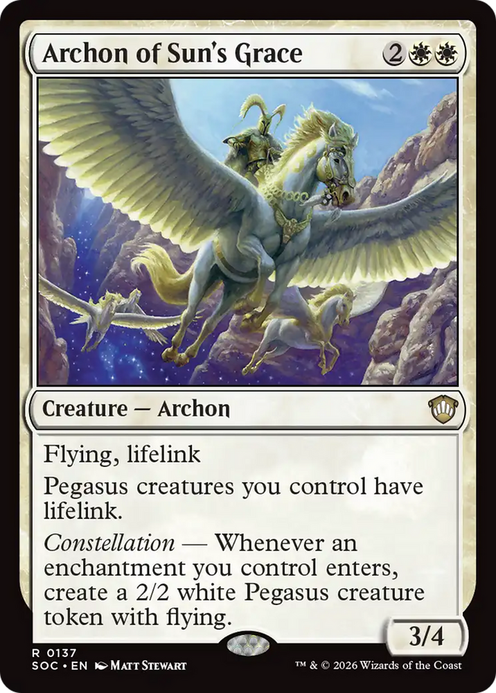 Archon of Sun's Grace [Secrets of Strixhaven Commander] Magic: The Gathering
