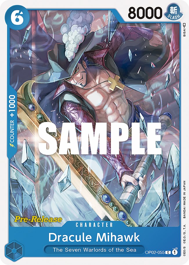 Dracule Mihawk [Paramount War Pre-Release Cards] Bandai