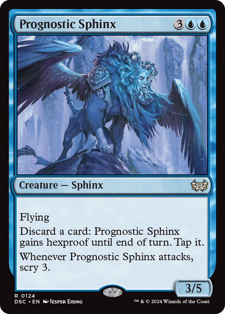 Prognostic Sphinx [Duskmourn: House of Horror Commander] Magic: The Gathering
