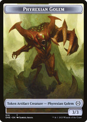 Phyrexian Goblin // Phyrexian Golem Double-Sided Token [Phyrexia: All Will Be One Tokens] Magic: The Gathering
