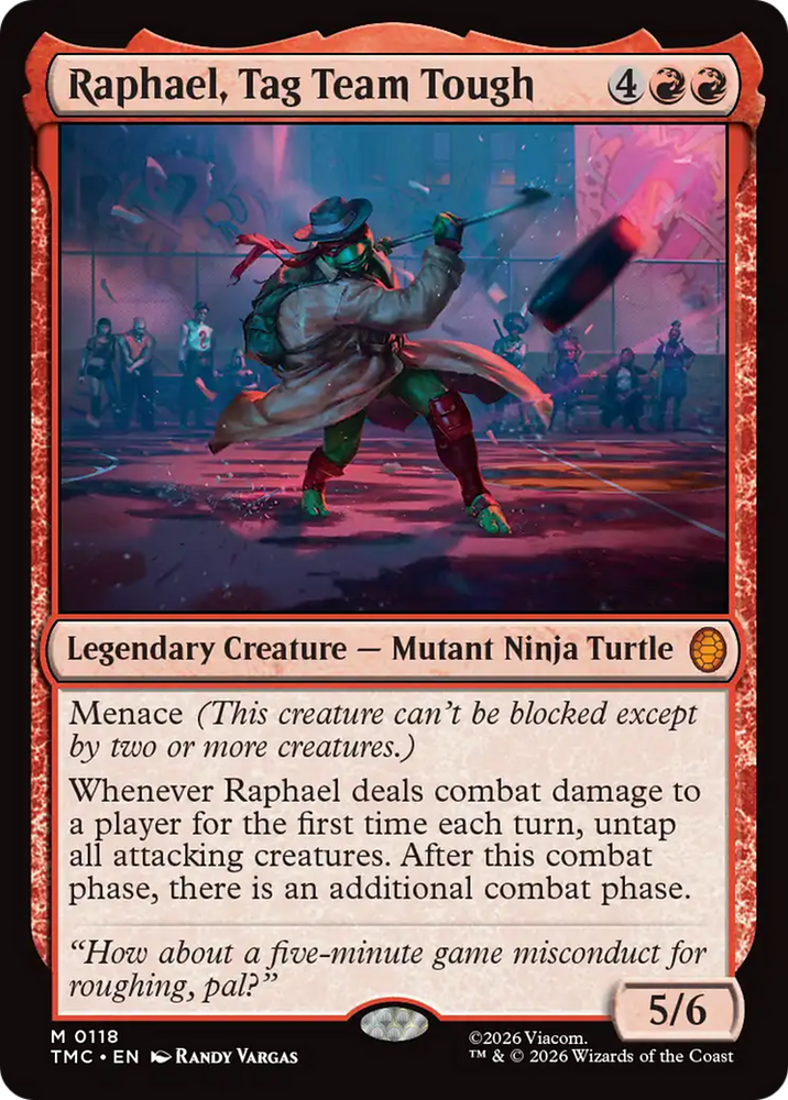 Raphael, Tag Team Tough [Teenage Mutant Ninja Turtles Commander] Magic: The Gathering