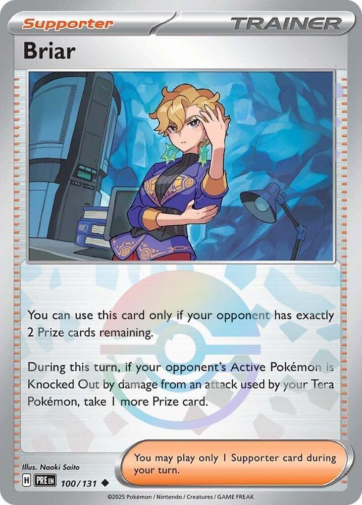 Briar (100/131) (Poke Ball Pattern) [Scarlet & Violet: Prismatic Evolutions] Pokémon