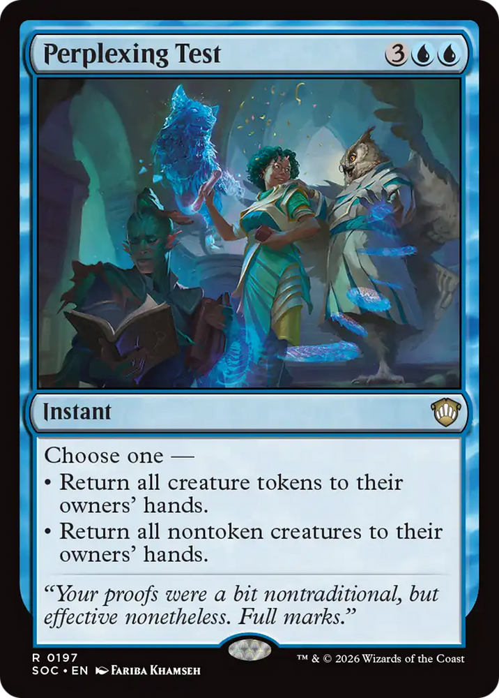Perplexing Test [Secrets of Strixhaven Commander] Magic: The Gathering