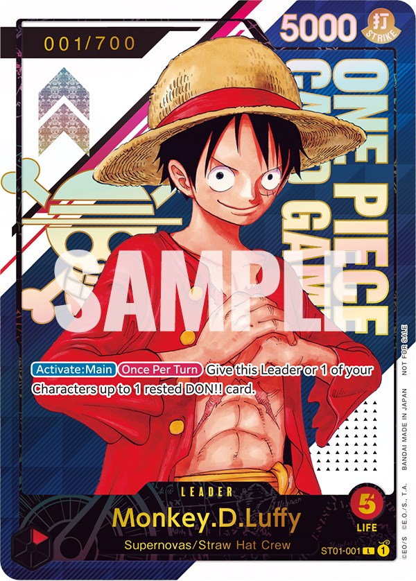 Monkey.D.Luffy (Serial Number) [One Piece Promotion Cards] Bandai