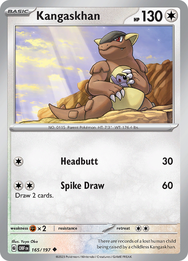 Kangaskhan (165/197) [Scarlet & Violet: Obsidian Flames] Pokémon