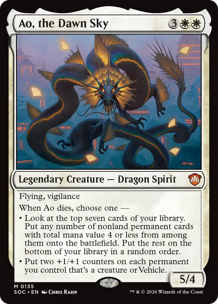 Ao, the Dawn Sky [Secrets of Strixhaven Commander] Magic: The Gathering