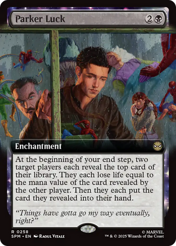 Parker Luck (Extended Art) [Marvel's Spider-Man] Magic: The Gathering