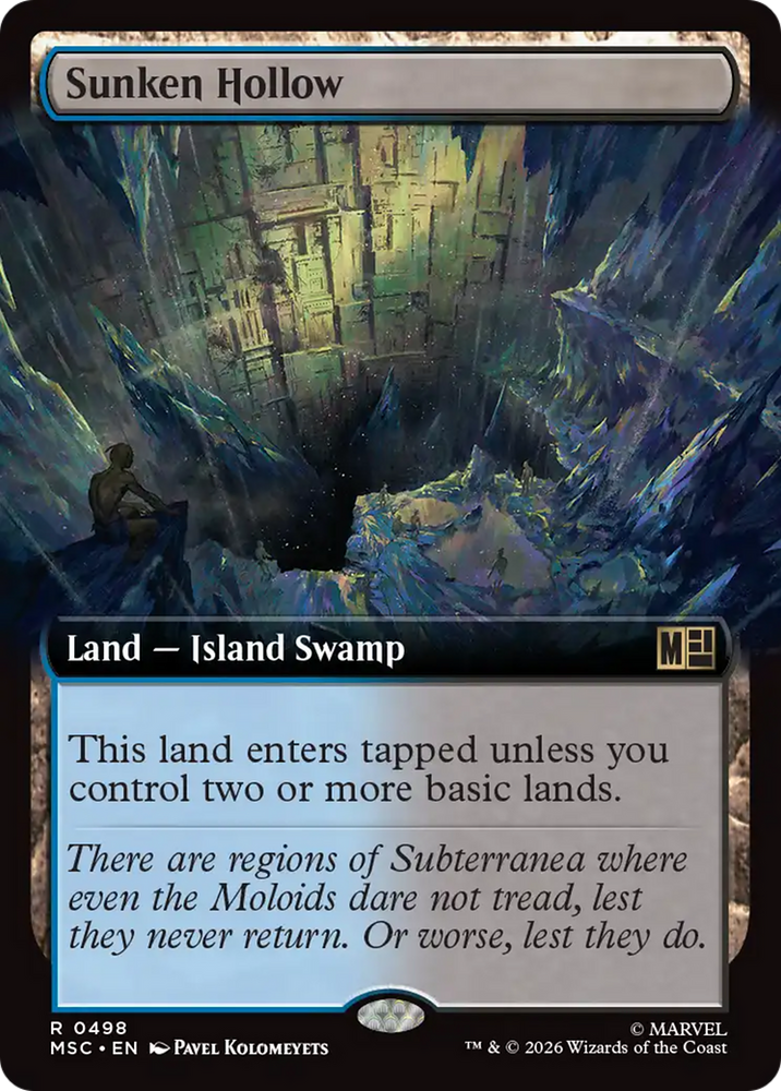 Sunken Hollow (Extended Art) [Marvel Super Heroes Commander] Magic: The Gathering