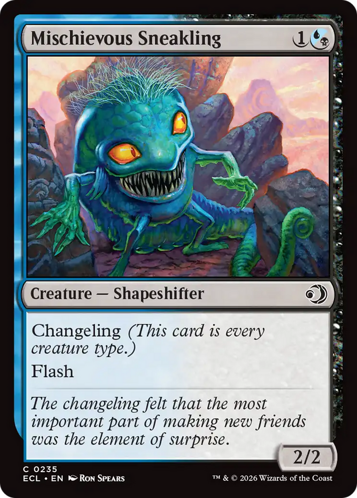 Mischievous Sneakling [Lorwyn Eclipsed] Magic: The Gathering
