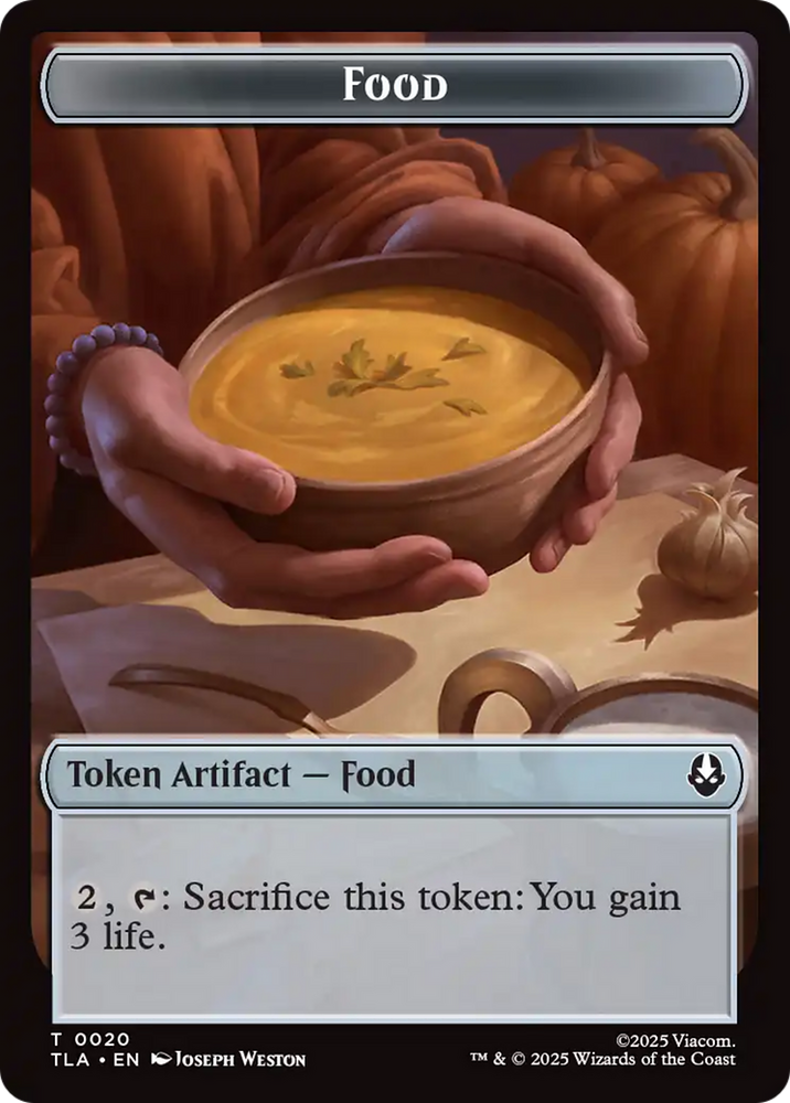 Food (0020) // Ally (0007) Double-Sided Token [Avatar: The Last Airbender Tokens] Magic: The Gathering