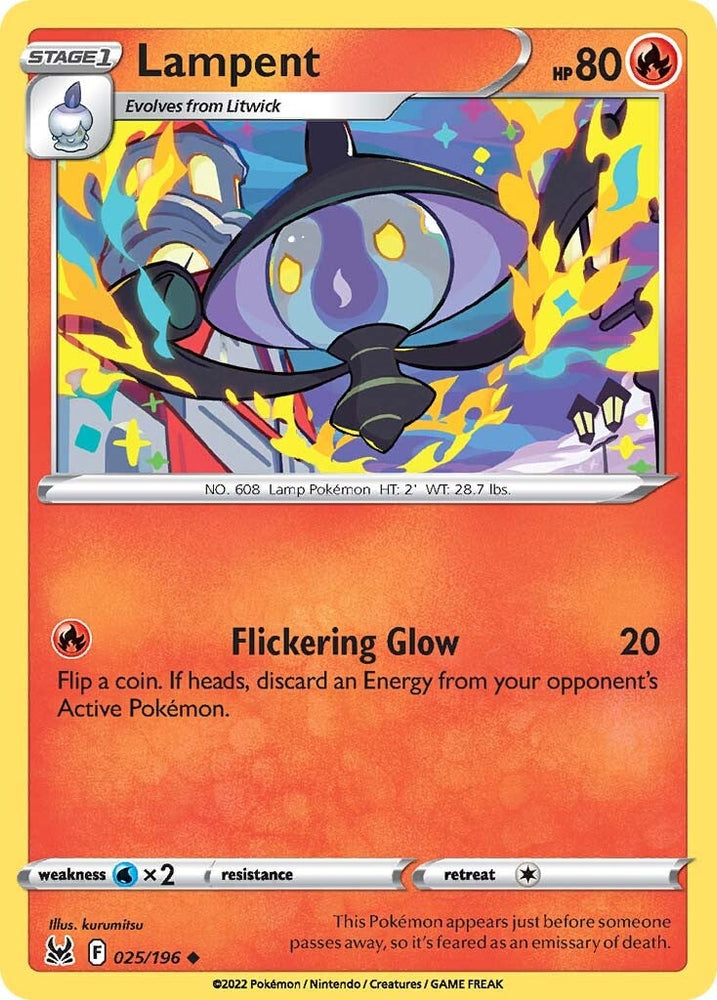 Lampent (025/196) [Sword & Shield: Lost Origin] Pokémon