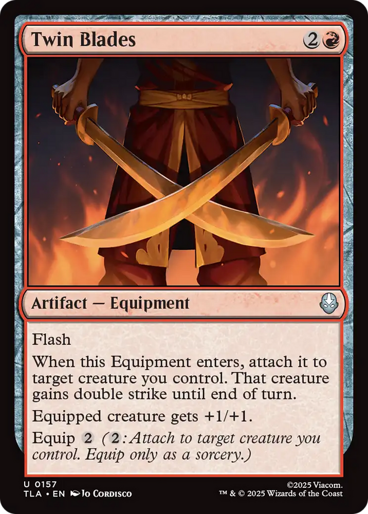 Twin Blades [Avatar: The Last Airbender] Magic: The Gathering