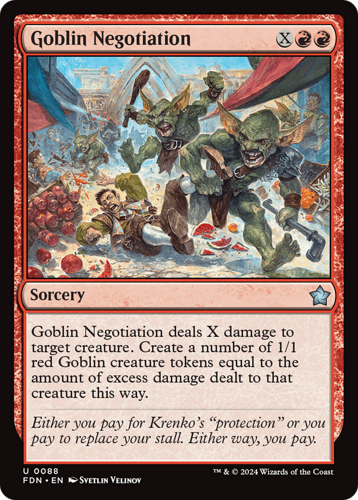 Goblin Negotiation [Foundations] Magic: The Gathering