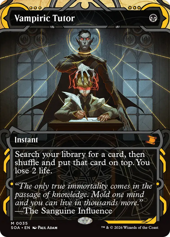 Vampiric Tutor [Secrets of Strixhaven: Mystical Archive] Magic: The Gathering