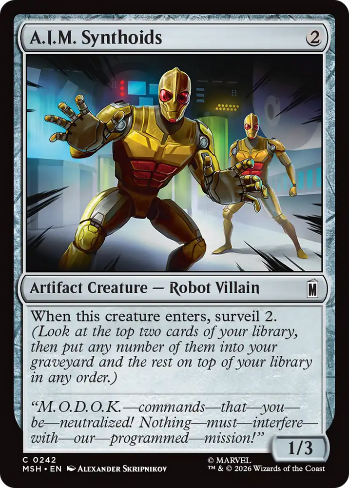 A.I.M. Synthoids [Marvel Super Heroes] Magic: The Gathering