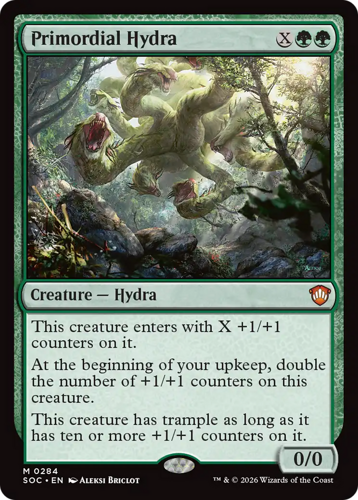Primordial Hydra [Secrets of Strixhaven Commander] Magic: The Gathering