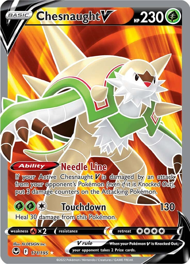 Chesnaught V (171/195) [Sword & Shield: Silver Tempest] Pokémon