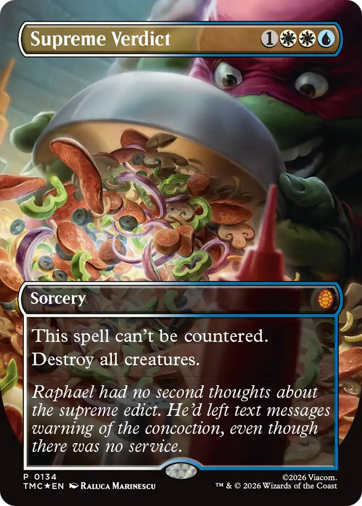Supreme Verdict (Borderless) [Teenage Mutant Ninja Turtles Promos] Magic: The Gathering