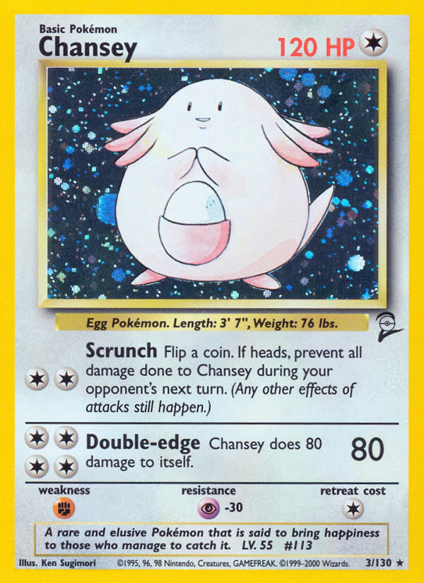 Chansey (3/130) [Base Set 2] Pokémon