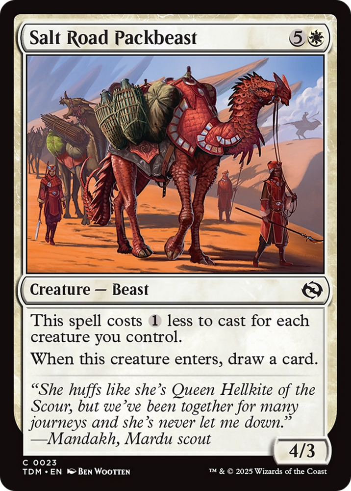 Salt Road Packbeast [Tarkir: Dragonstorm] Magic: The Gathering