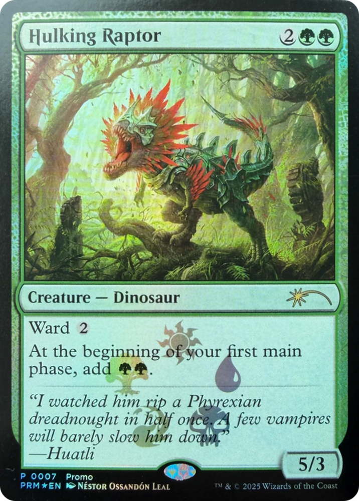 Hulking Raptor [Media Promos] Magic: The Gathering