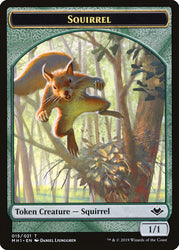 Shapeshifter (001) // Squirrel (015) Double-Sided Token [Modern Horizons Tokens] Magic: The Gathering