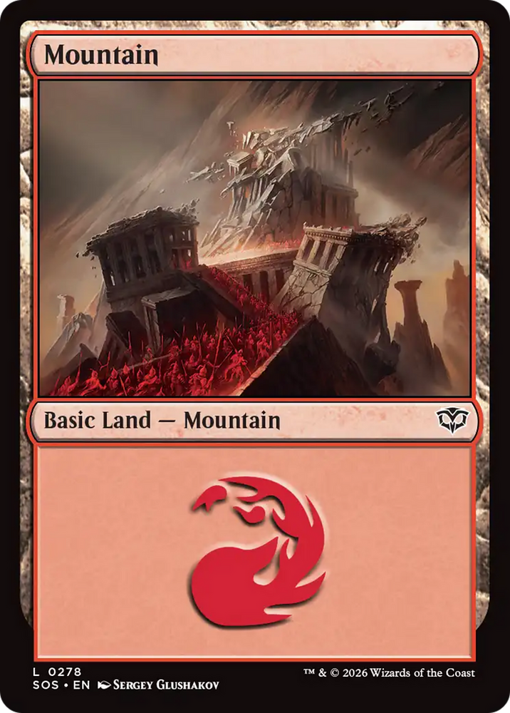 Mountain (0278) [Secrets of Strixhaven] Magic: The Gathering
