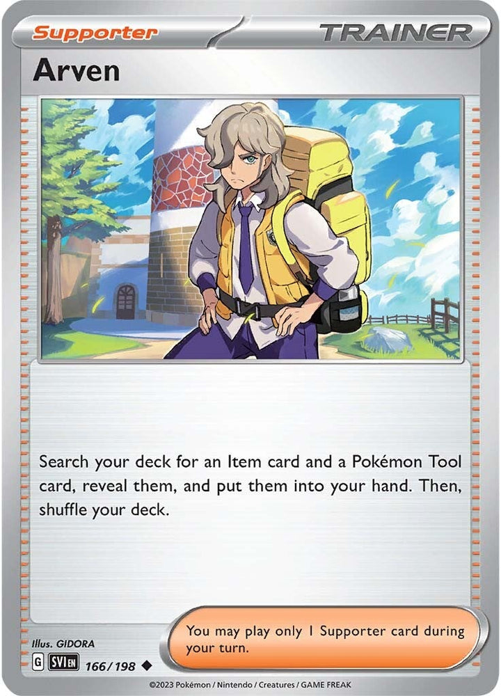 Arven (166/198) [Scarlet & Violet: Base Set] Pokémon