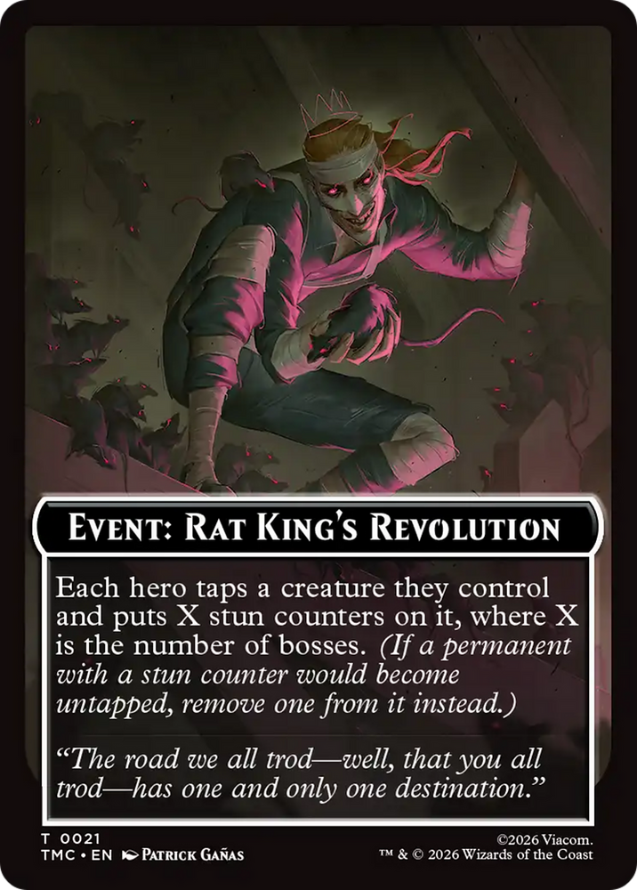 Event: Rat King's Revolution [Teenage Mutant Ninja Turtles Commander Tokens] Magic: The Gathering