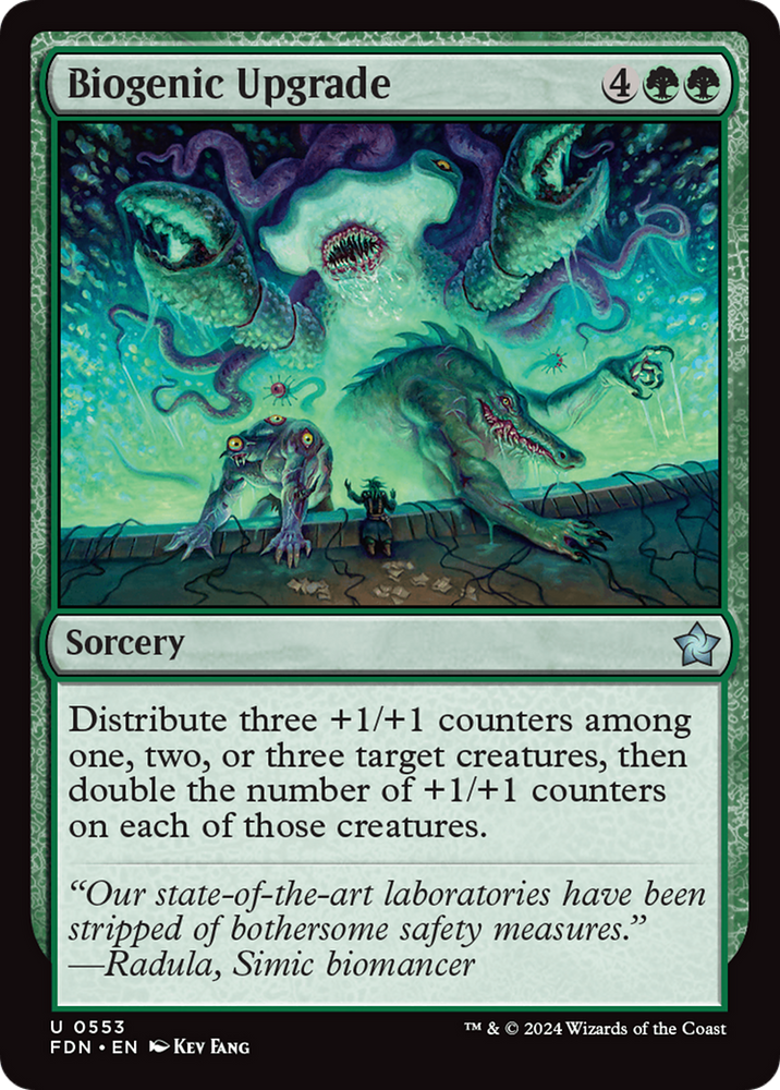 Biogenic Upgrade [Foundations] Magic: The Gathering