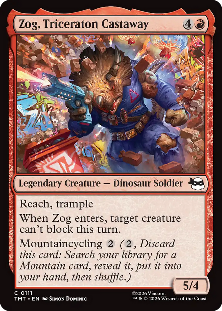 Zog, Triceraton Castaway [Teenage Mutant Ninja Turtles] Magic: The Gathering