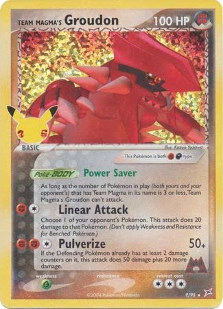 Team Magma's Groudon - 9/95 - Holo Rare Pokémon