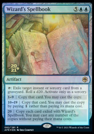 Wizard's Spellbook [Dungeons & Dragons: Adventures in the Forgotten Realms Prerelease Promos] Magic: The Gathering