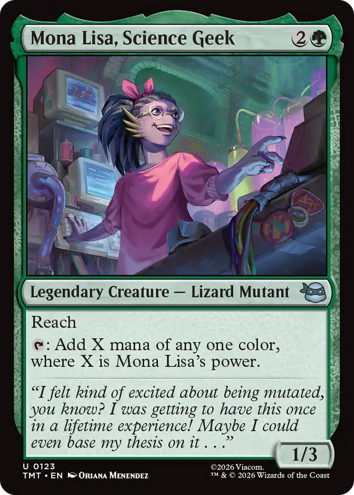 Mona Lisa, Science Geek [Teenage Mutant Ninja Turtles] Magic: The Gathering