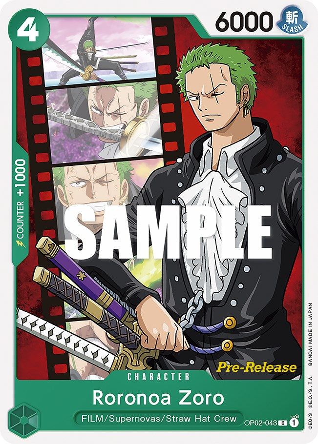Roronoa Zoro [Paramount War Pre-Release Cards] Bandai