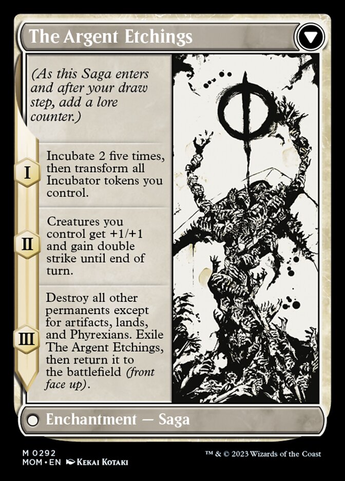 Elesh Norn // The Argent Etchings (Showcase Planar Booster Fun) [March of the Machine] Magic: The Gathering