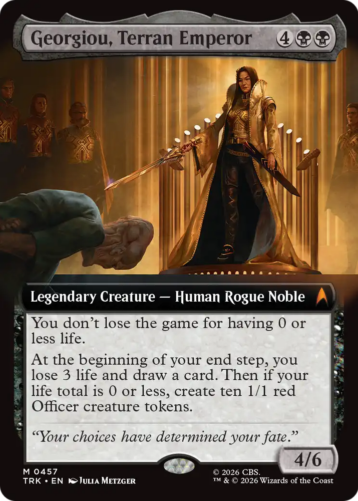Georgiou, Terran Emperor (Extended Art) [Star Trek] Magic: The Gathering