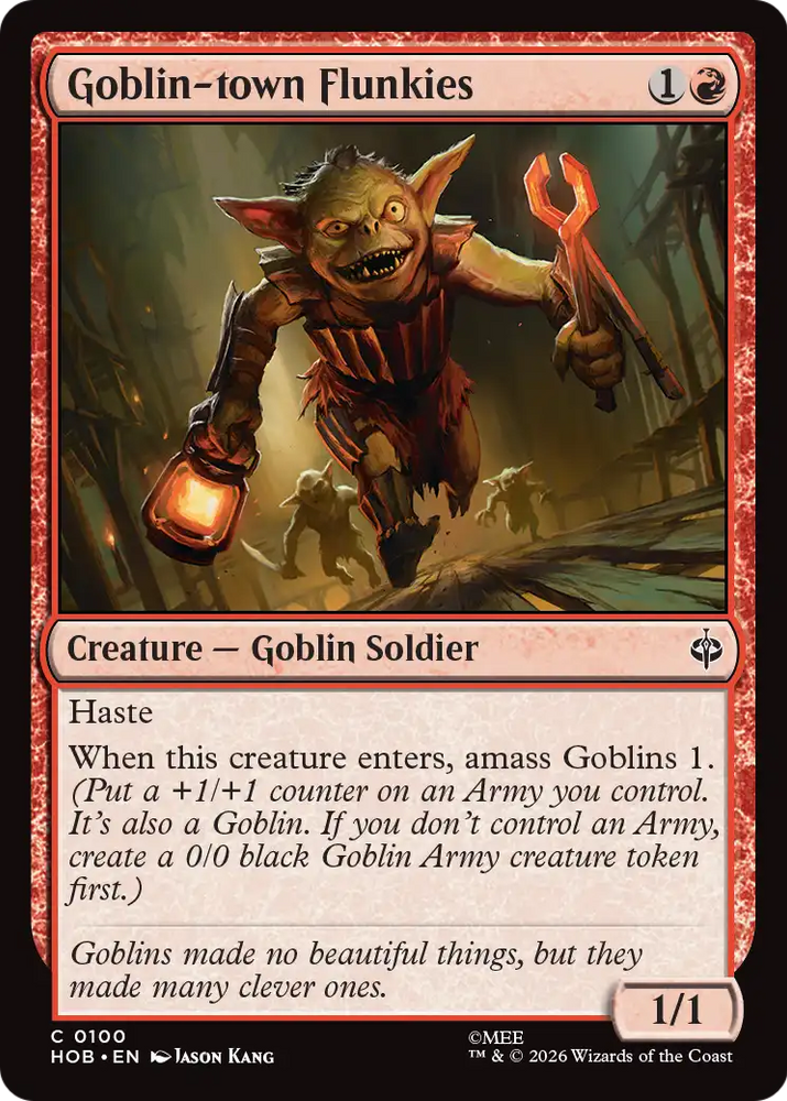 Goblin-town Flunkies [The Hobbit] Magic: The Gathering