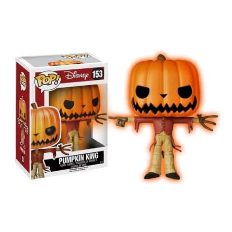FUNKO Pop Disney Pumpkin King 153 Hot Topic Exclusive Glows In The Dark / Nightmare Before Christmas Vinyl Figure FUNKO