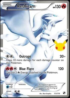 Pokemon - Reshiram 113/114 - Celebrations Classic Collection Pokémon
