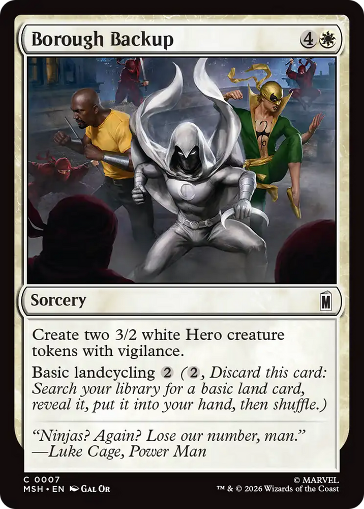 Borough Backup [Marvel Super Heroes] Magic: The Gathering
