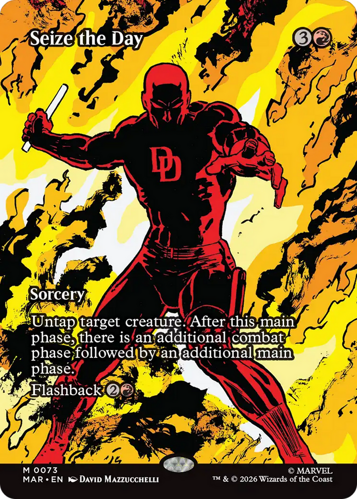 Seize the Day (Borderless) [Marvel Universe: Eternal-Legal] Magic: The Gathering