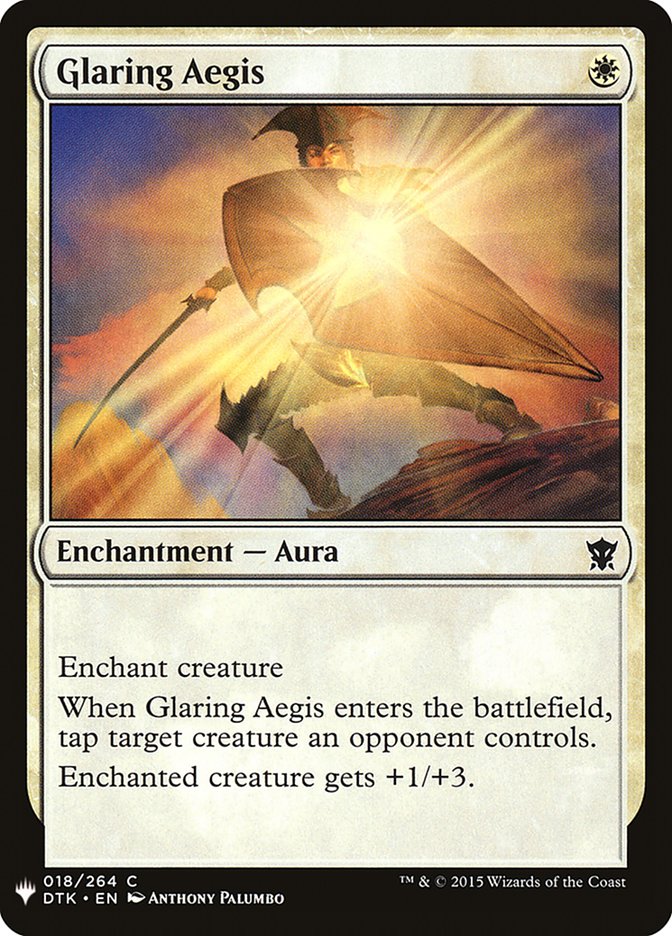 Glaring Aegis [Mystery Booster] Magic: The Gathering