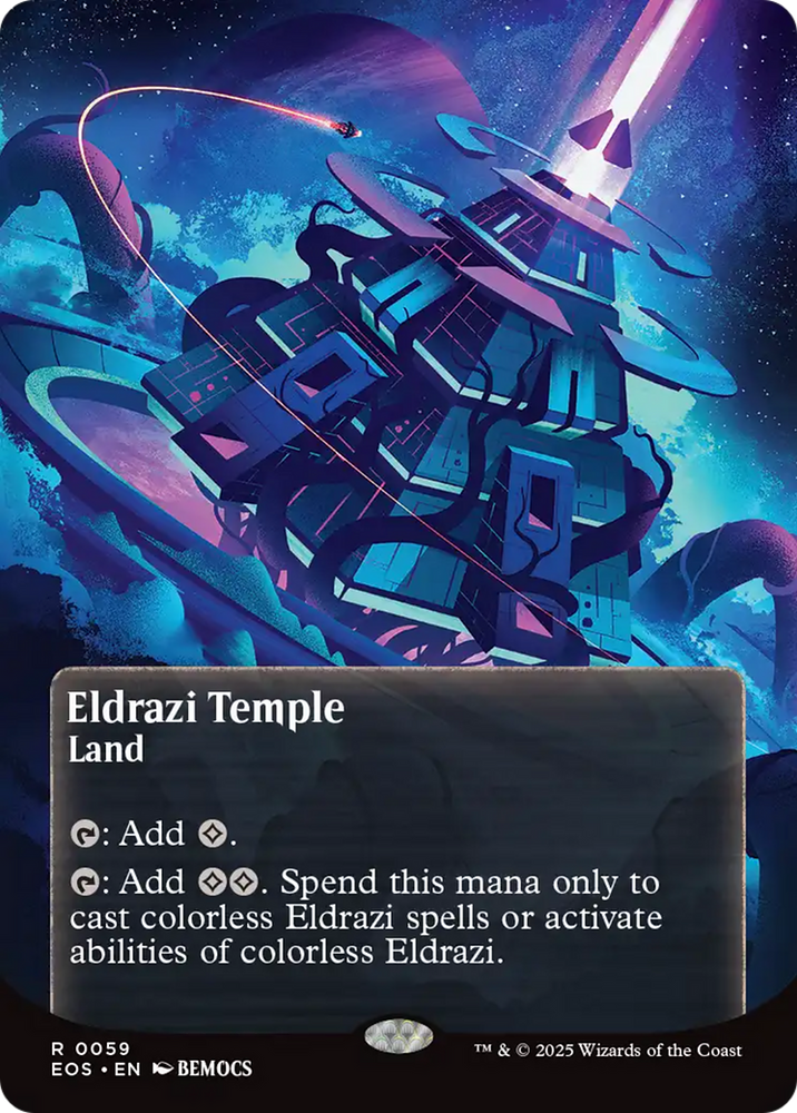 Eldrazi Temple (0059) (Borderless) [Edge of Eternities: Stellar Sights] Magic: The Gathering