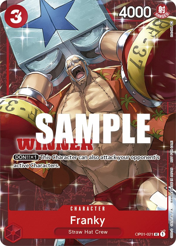 Franky (Tournament Pack Vol. 2) [Winner] [One Piece Promotion Cards] Bandai