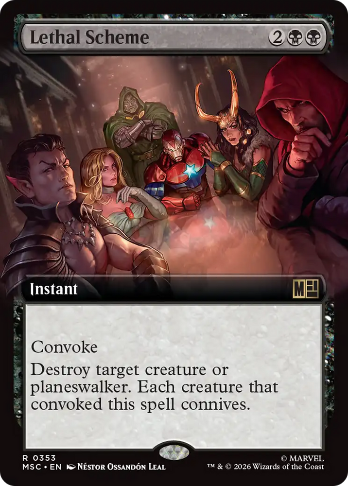 Lethal Scheme (Extended Art) [Marvel Super Heroes Commander] Magic: The Gathering